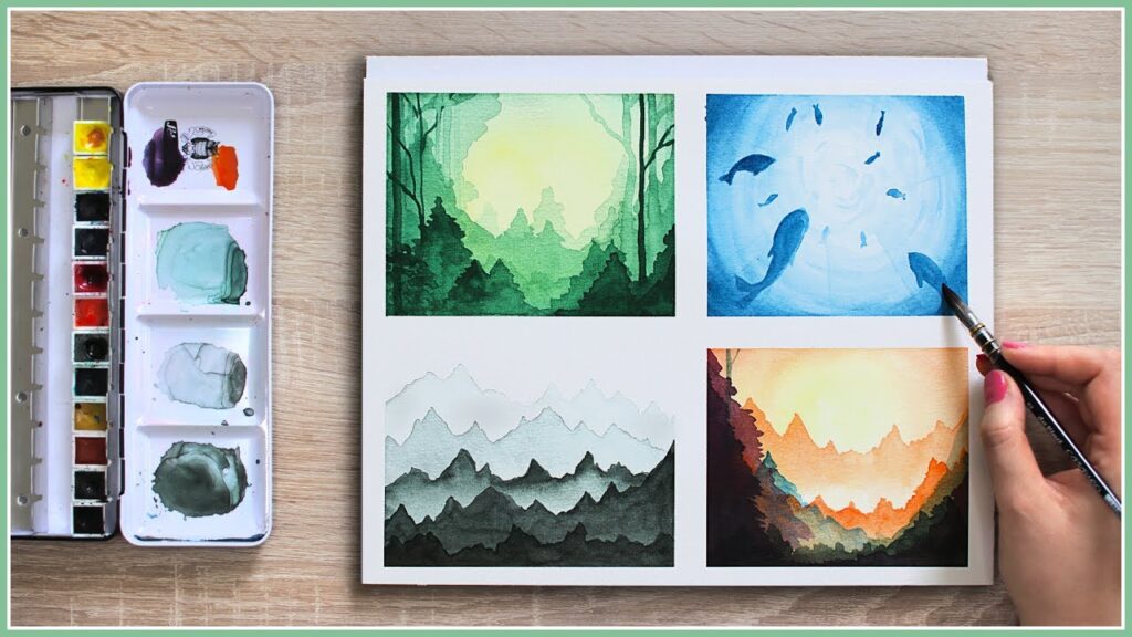 Little Wolf Kids Blog Arts And Crafts - Easy To Make Watercolor Painting
